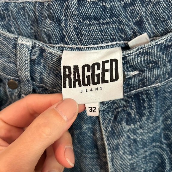 Ragged Priest Paisley Print Jeans Size 32 - Picture 3 of 8